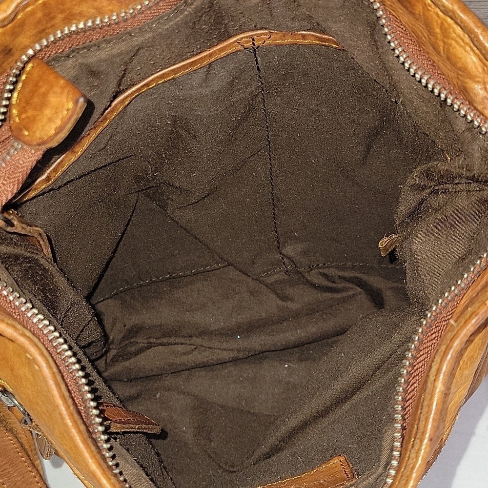 Vilenca Holland for Anthroplogie Brown Woven Leather Crossbody Shoulder Bag - Picture 9 of 12
